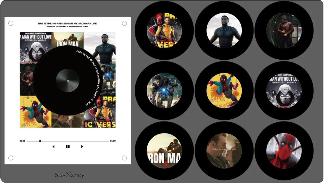 Marvel Fridge Magnet Music Box (Includes 9 Fridge Magnets + Music Tracks)
