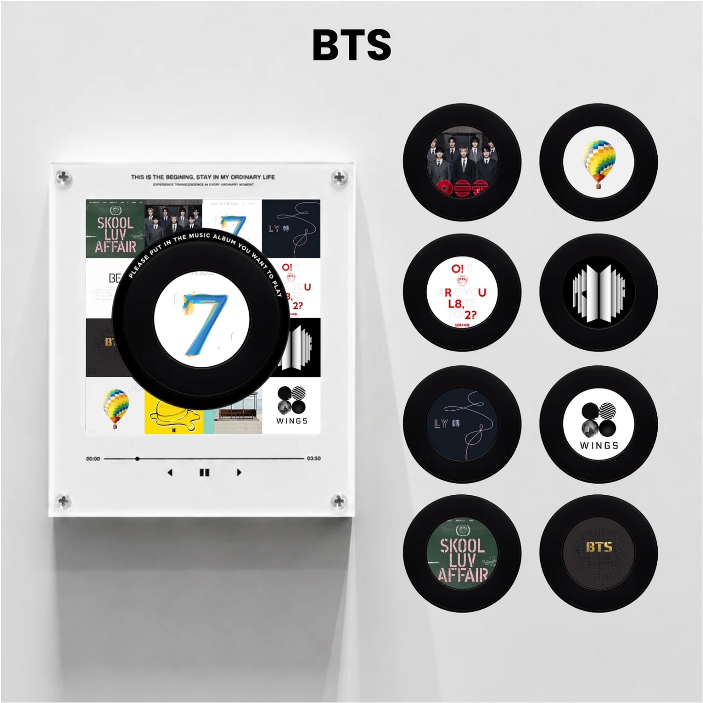 VinylPop Magnet Music Box (Includes 9 Fridge Magnets + Music Tracks)