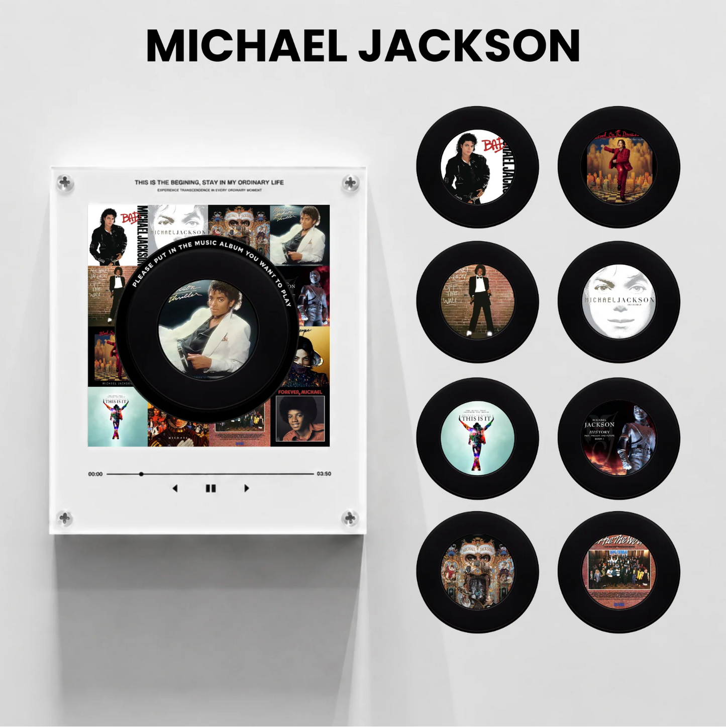 VinylPop Magnet Music Box (Includes 9 Fridge Magnets + Music Tracks)