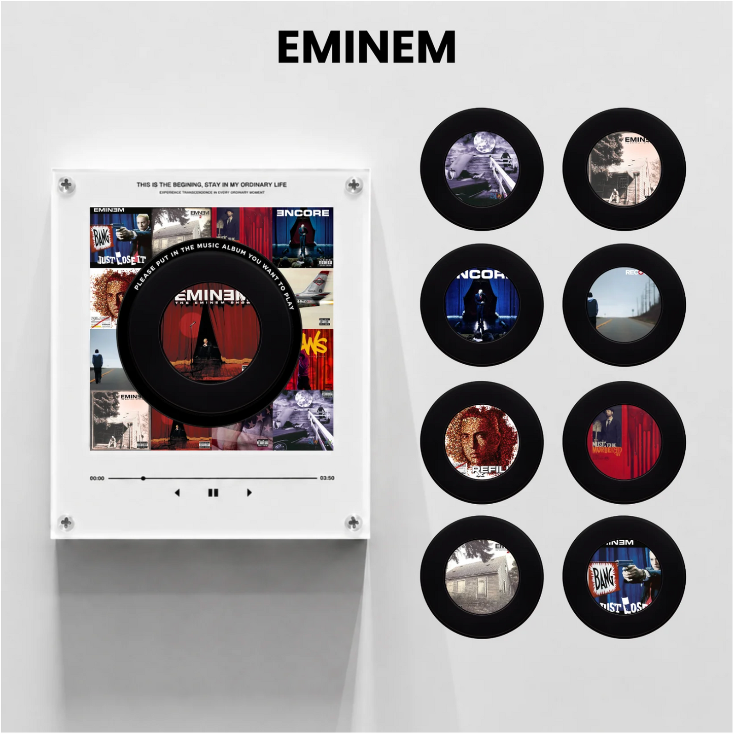 VinylPop Magnet Music Box (Includes 9 Fridge Magnets + Music Tracks)