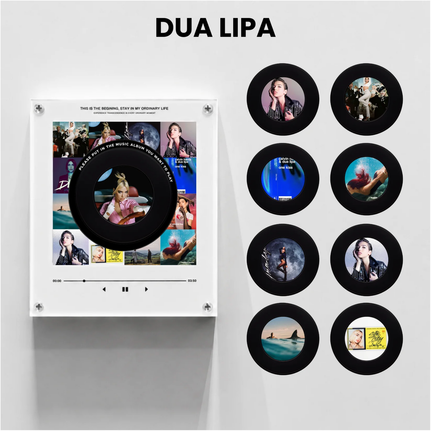 VinylPop Magnet Music Box (Includes 9 Fridge Magnets + Music Tracks)