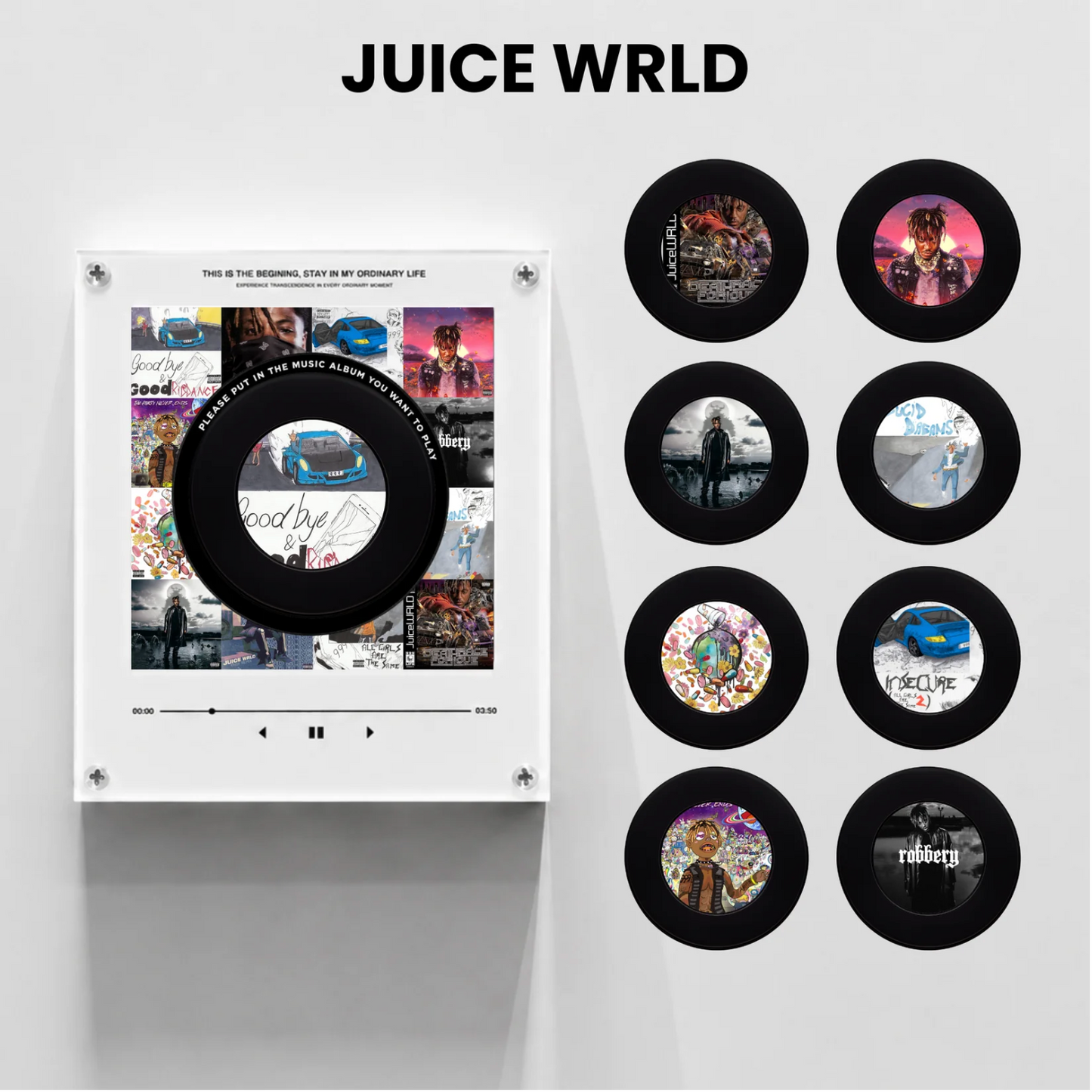 VinylPop Magnet Music Box (Includes 9 Fridge Magnets + Music Tracks)
