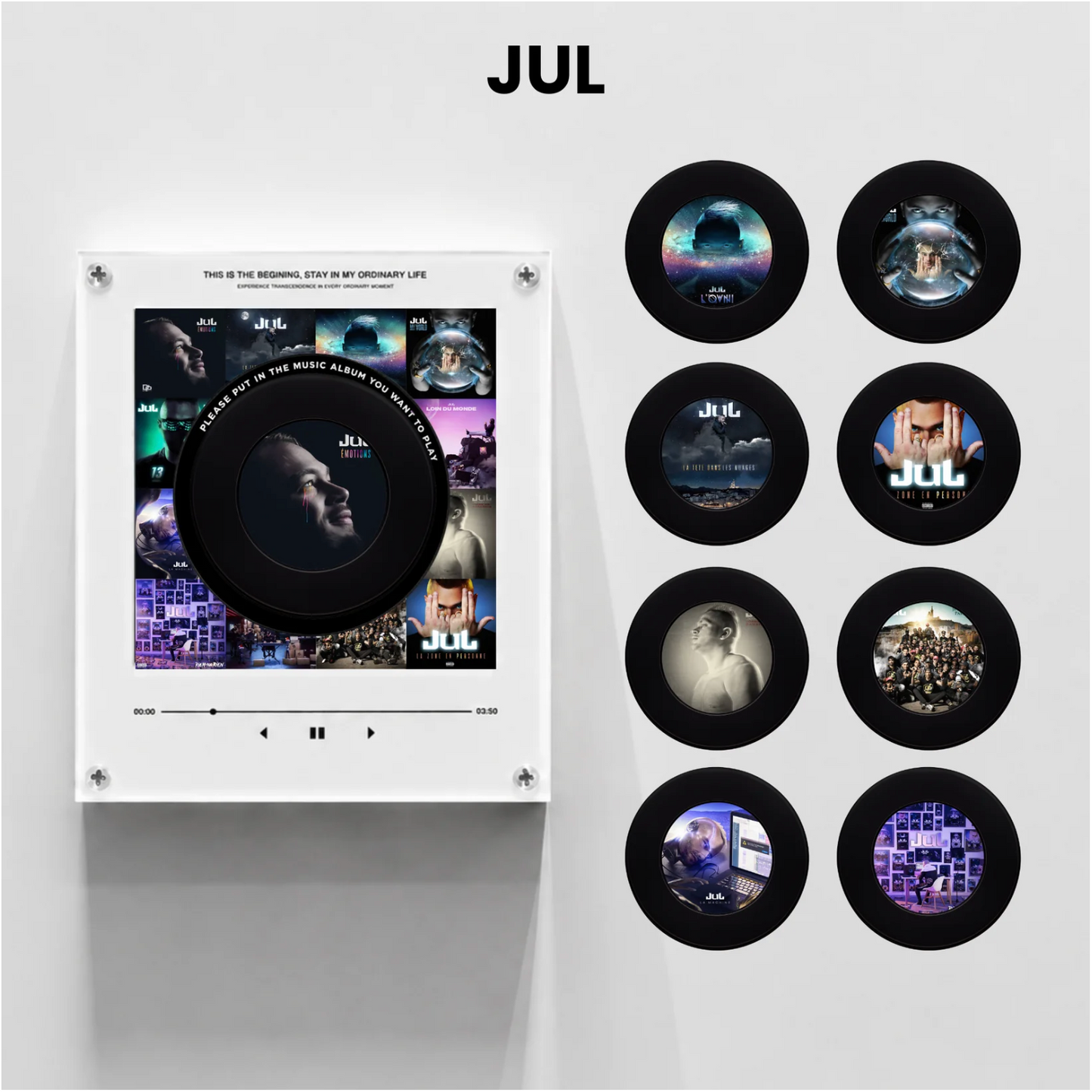 VinylPop Magnet Music Box (Includes 9 Fridge Magnets + Music Tracks)
