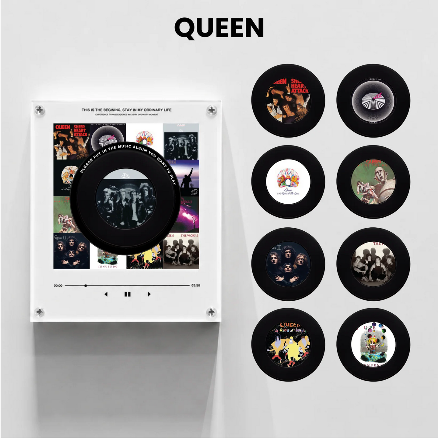 VinylPop Magnet Music Box (Includes 9 Fridge Magnets + Music Tracks)